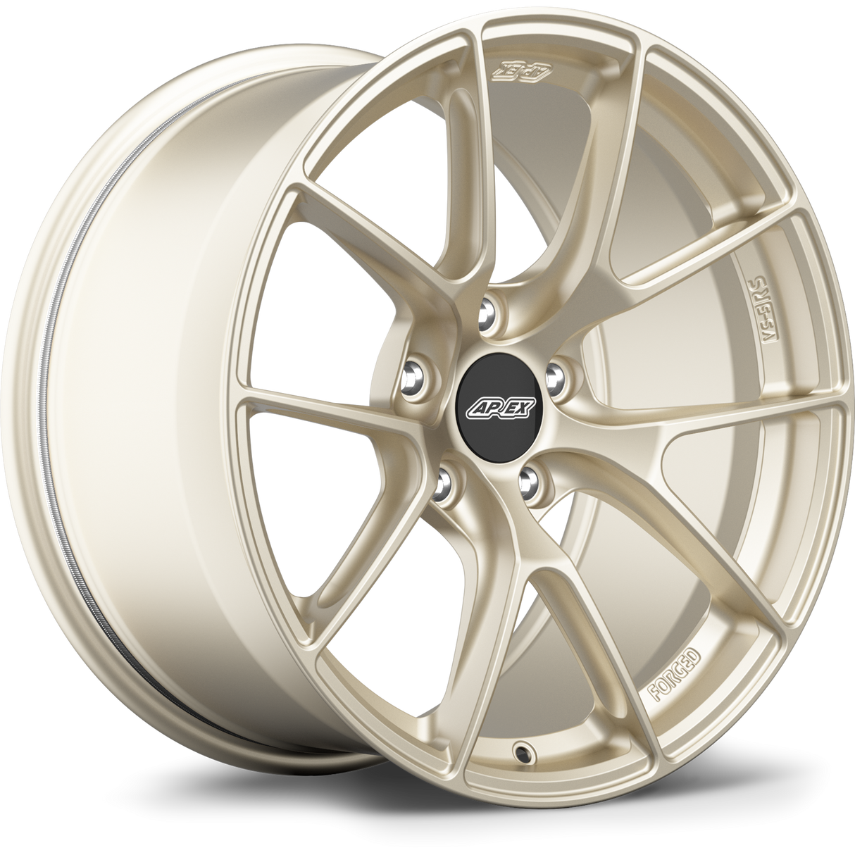 Apex 18" VS-5RS Forged 5x112 Wheel (Motorsport Gold) - VW/Audi (Small Bore)