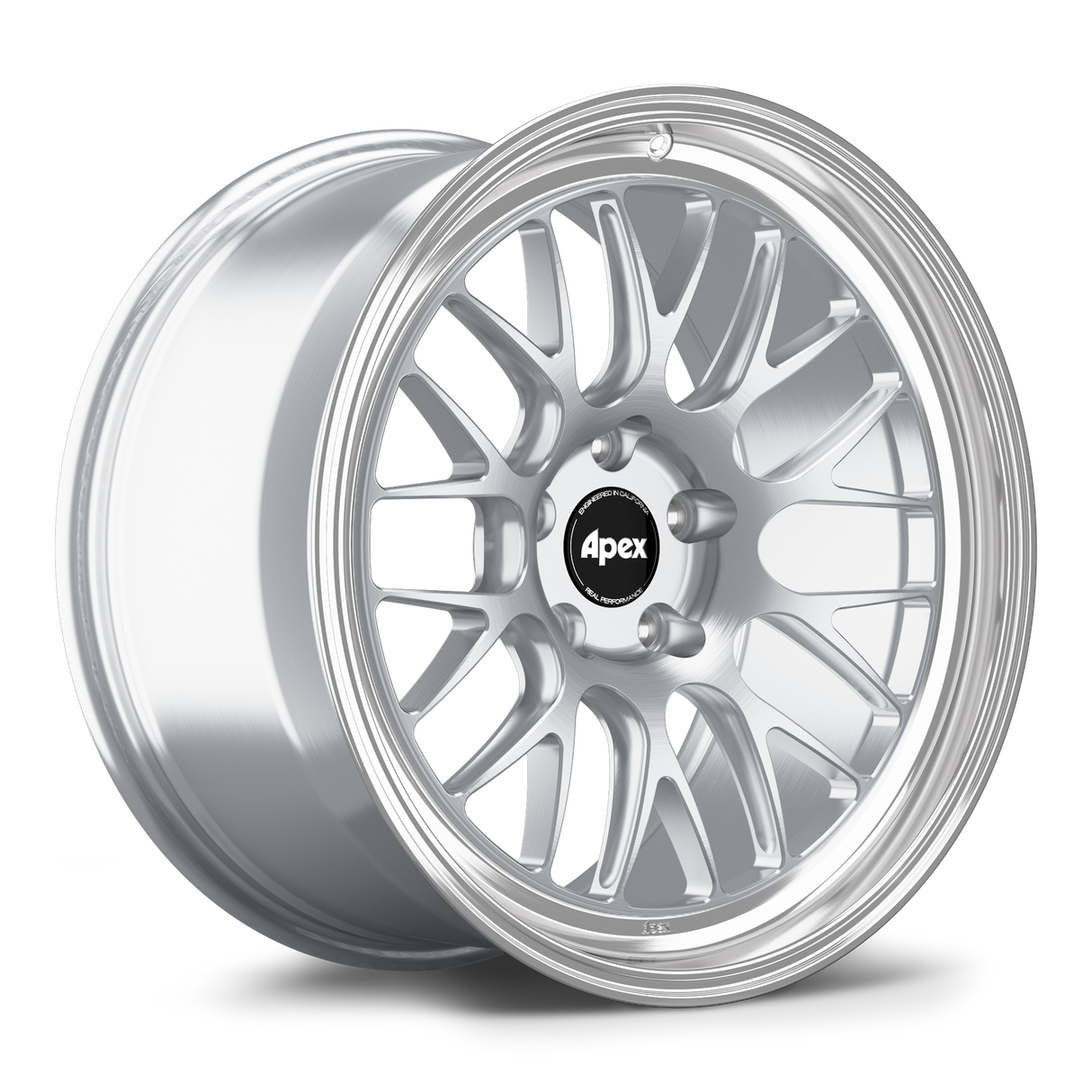 Apex 19" ML-10RT Forged 5x112 Wheel (Brushed Clear - Machined Lip) - VW/Audi (Small Bore)