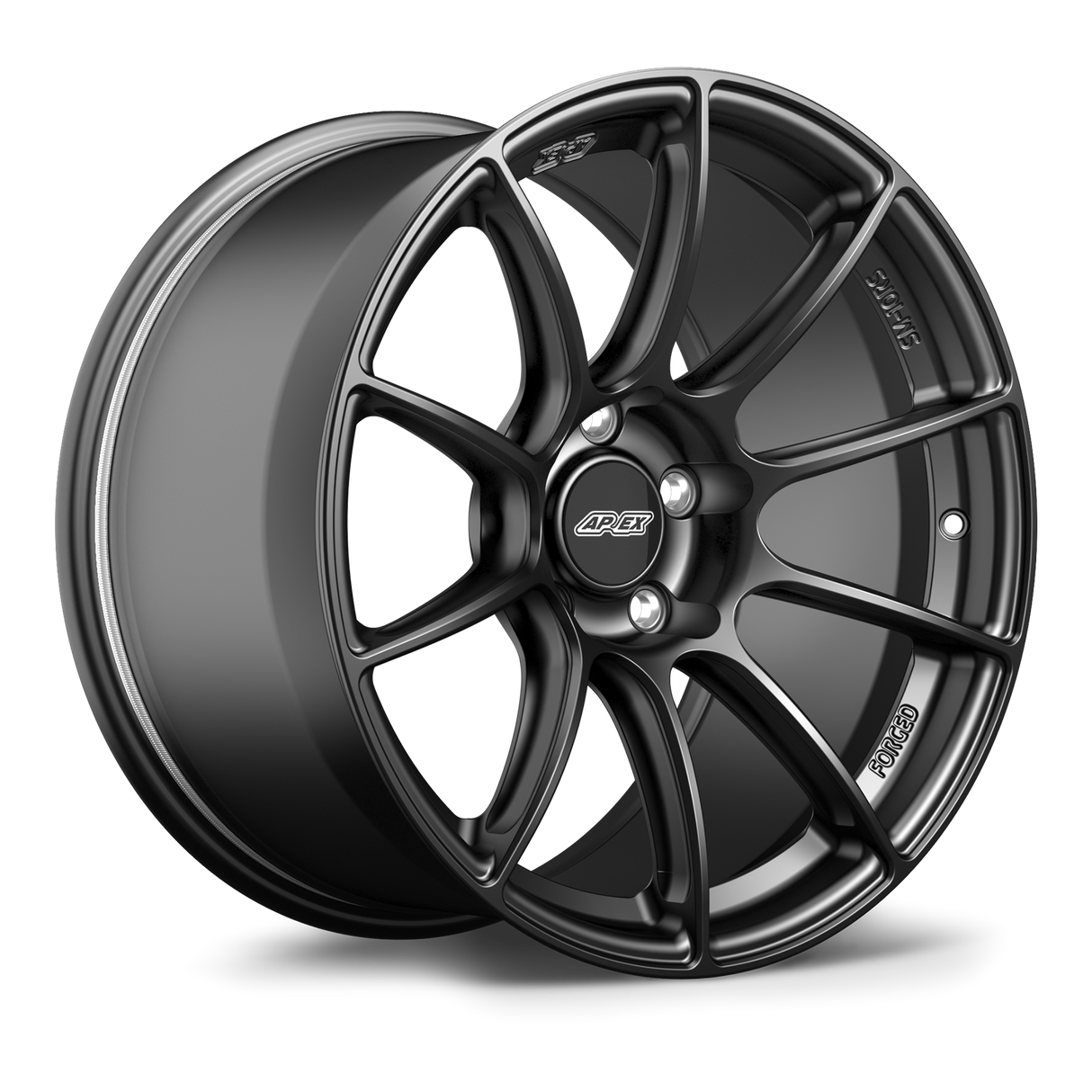 Apex 18" SM-10RS Forged 5x130 Wheel (Satin Black) - Porsche