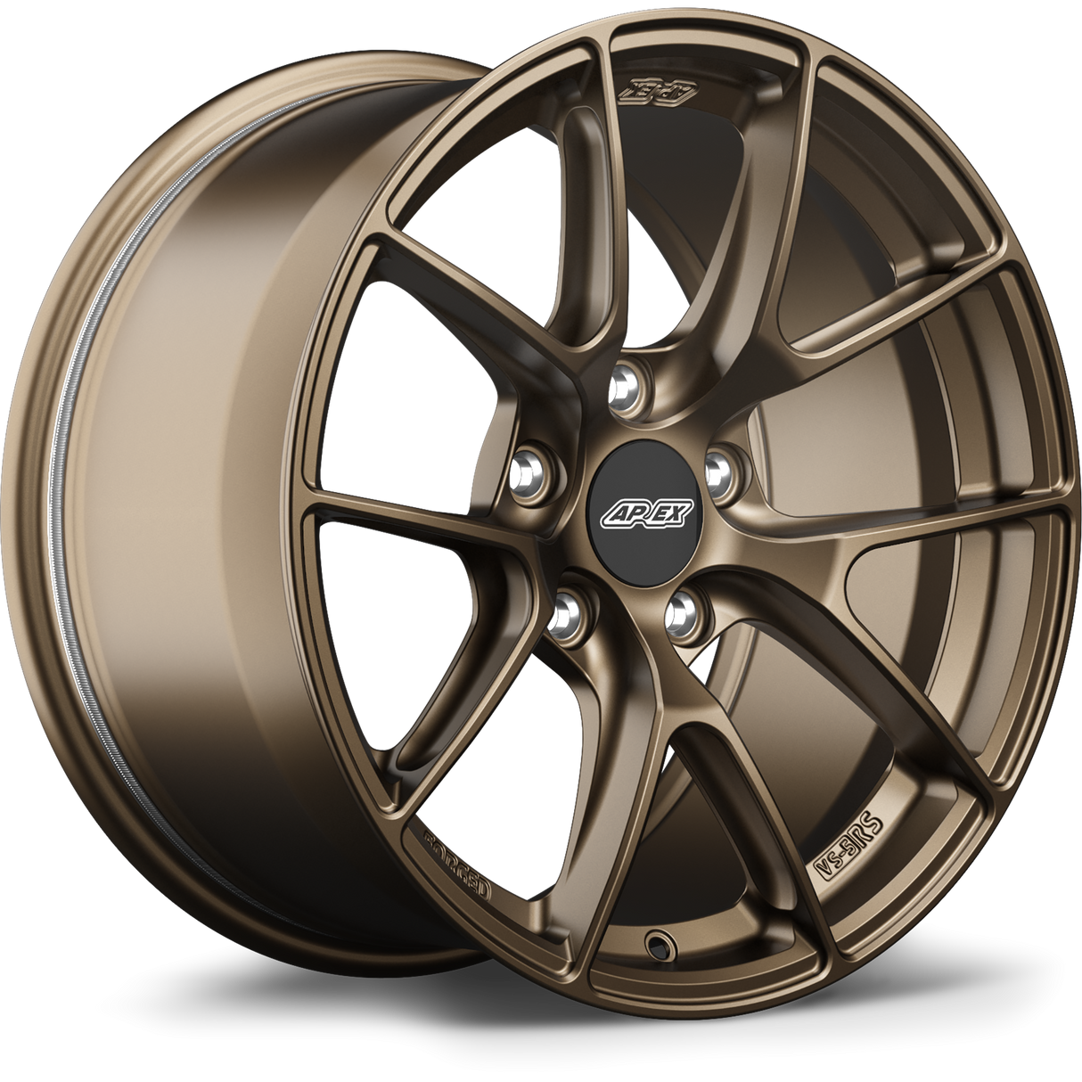 Apex 17" VS-5RS Forged 5x112 Wheel (Satin Bronze) - VW/Audi (Small Bore)
