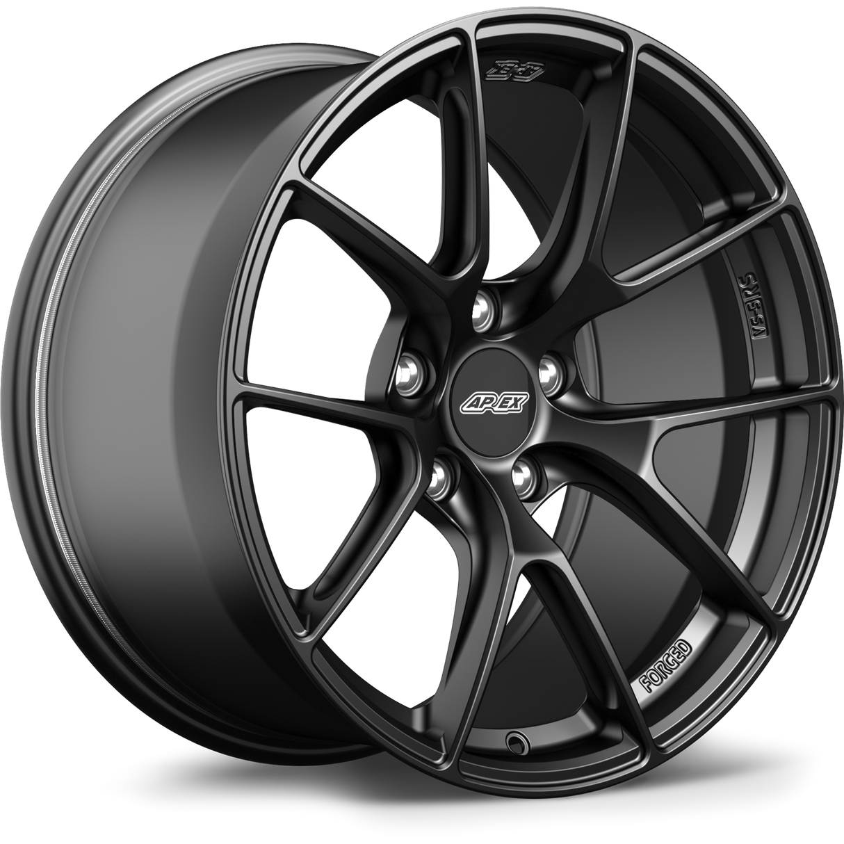 Apex 18" VS-5RS Forged 5x112 Wheel (Satin Black) - VW/Audi (Small Bore)