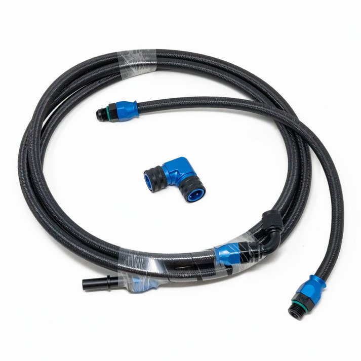 Precision Raceworks Braided Fuel Line Kit - VW/Audi MQB 1.8T/2.0T - Equilibrium Tuning, Inc.