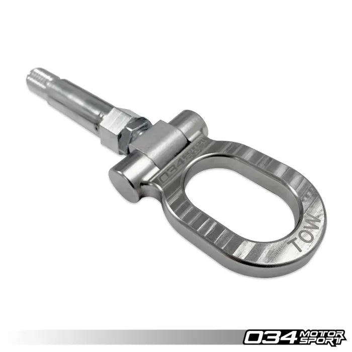 034Motorsport Stainless Steel Tow Hook (105mm) - VW/Audi MQB (Mk7+) (B8+) (B9+) - Equilibrium Tuning, Inc.