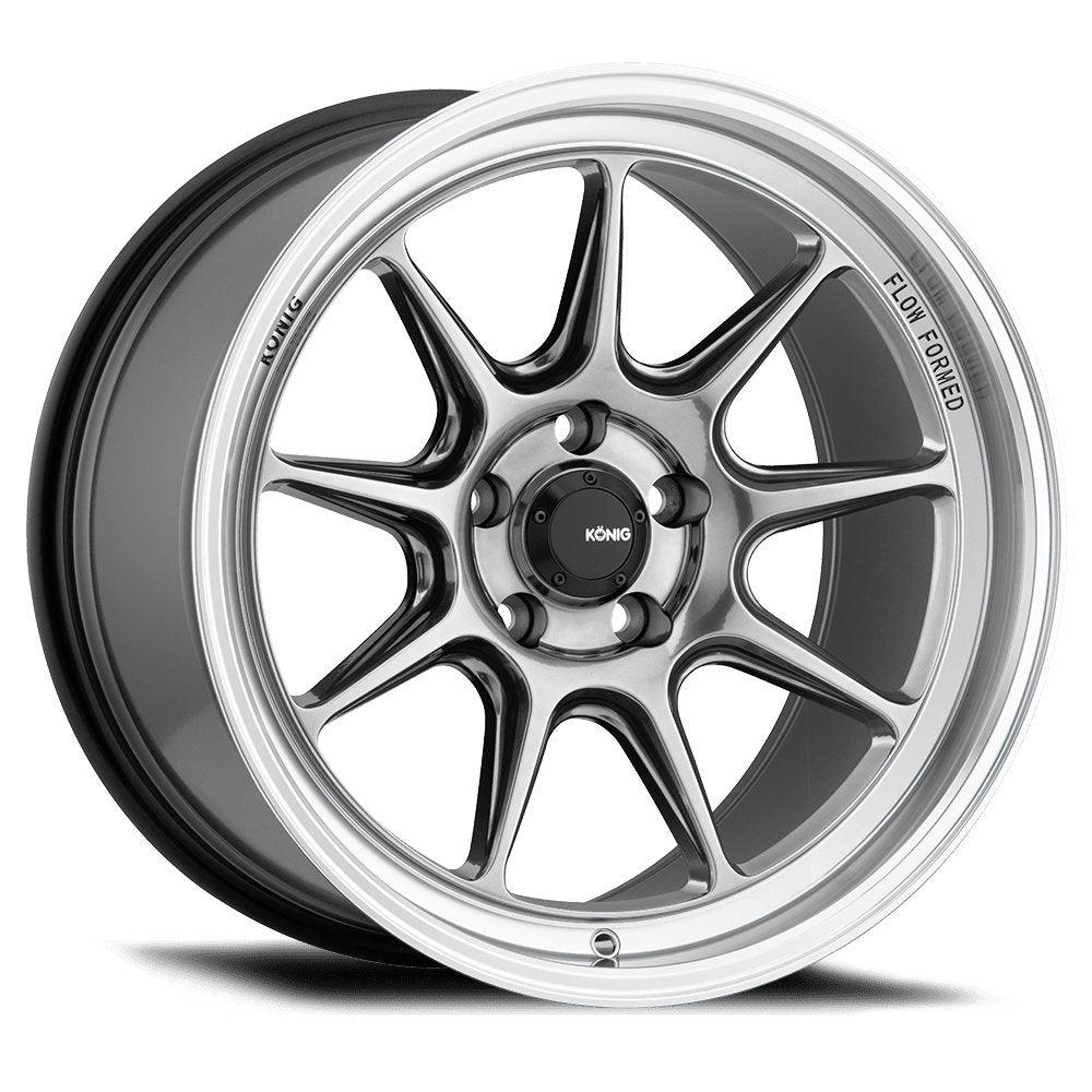 Konig 17" Countergram 5X114.3 Wheel - Hyper Chrome / Machined Lip - Equilibrium Tuning, Inc.