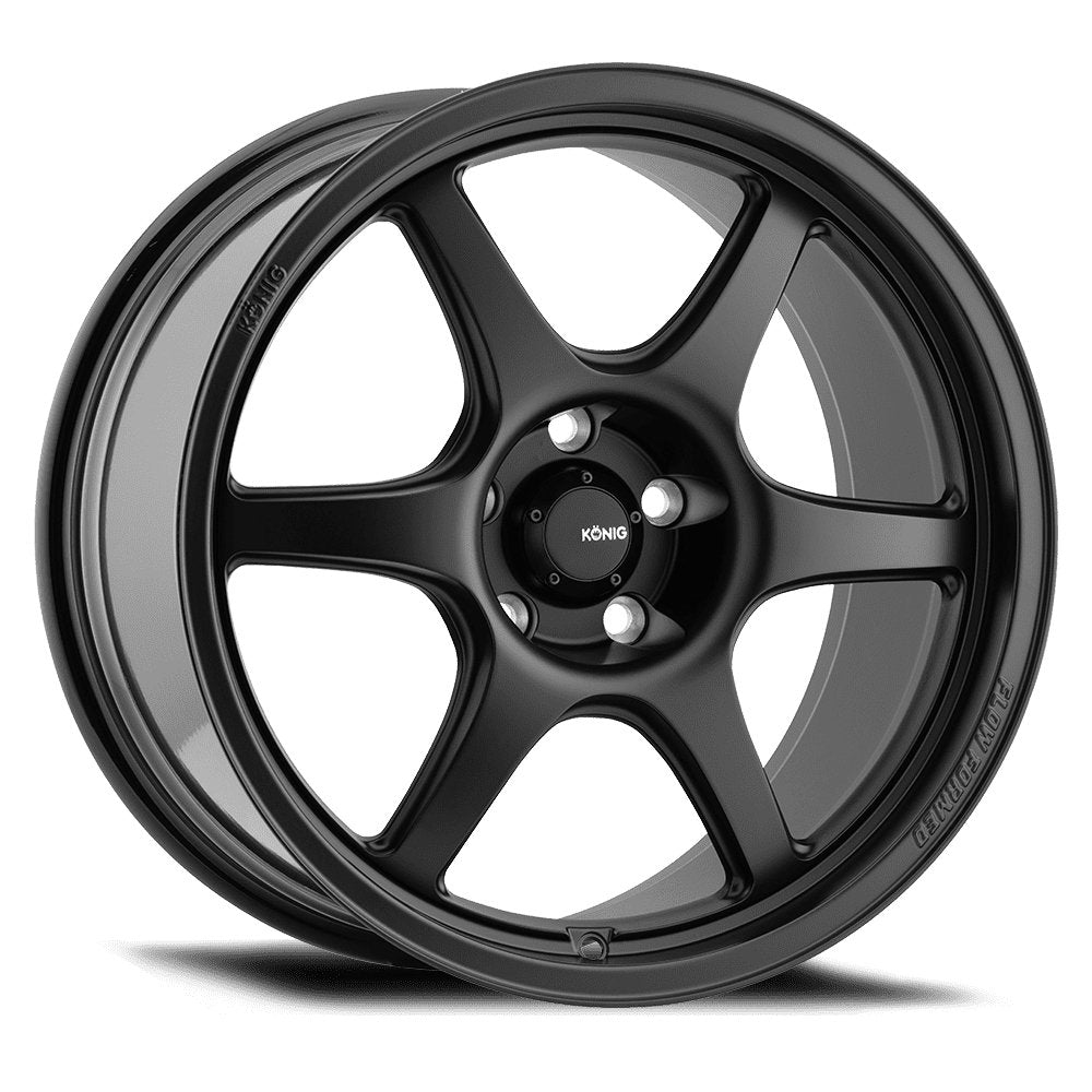 Konig 17" Hexaform 5X114.3 Wheel - Matte Black - Equilibrium Tuning, Inc.