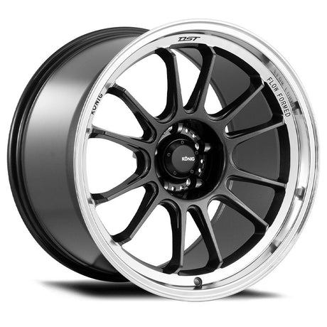 Konig 17" Hypergram 5X114.3 Wheel - Metallic Carbon W/ Machined Lip - Equilibrium Tuning, Inc.