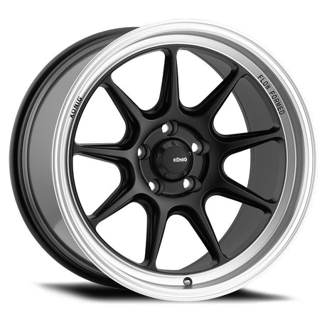 Konig 19" Countergram 5X112 Wheel - Matte Black / Matte Machined Lip - Equilibrium Tuning, Inc.